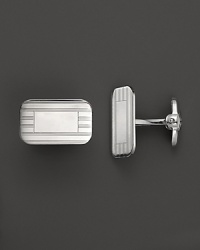 Dolan Bullock Sterling Silver Rectangular Engraved Cuff Link Set Dolan Bullock Sterling Silver Rectangular Engraved Cuff Link Set