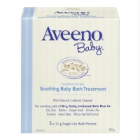 Aveeno Baby Eczema Therapy Soothing Baby Bath Treatment, 5 Count (Pack of 2)