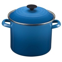 Le Creuset Enamel-on-Steel 8-Quart Covered Stockpot, Marseille Le Creuset Enamel-on-Steel 8-Quart Covered Stockpot, Marseille