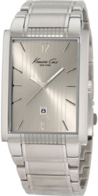 Kenneth Cole New York Men's KC3922 Classic Rectangular Analog Date Watch Kenneth Cole New York Men's KC3922 Classic Rectangular Analog Date Watch