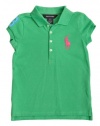 Ralph Lauren Toddler Girls Big Pony Pop Polo, Vineyard Green, 6