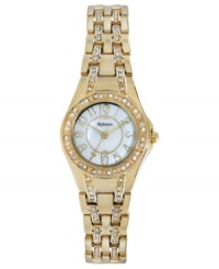 Slip on some shimmer with this glistening and gilded watch from Style&co. Slip on some shimmer with this glistening and gilded watch from Style&co.