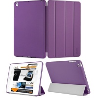 KHOMO ® Super Slim Purple Case Polyurethane Smart Cover FRONT + Purple Hard Rubberized Poly-carbonate BACK Protector for Apple iPad Mini 7 Inches 7.9 inch (Built-in magnet for sleep / wake feature) KHOMO ® Super Slim Purple Case Polyurethane Smart Cover FRONT + Purple Hard Rubberized Poly-carbonate BACK Protector for Apple iPad Mini 7 Inches 7.9 inch (Built-in magnet for sleep / wake feature)