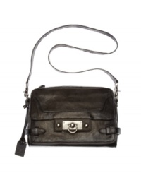 A classic crossbody that will span the seasons. This timeless design by Frye features silvertone hardware, an easy access top zip and signature tag at handle base. A classic crossbody that will span the seasons. This timeless design by Frye features silvertone hardware, an easy access top zip and signature tag at handle base.