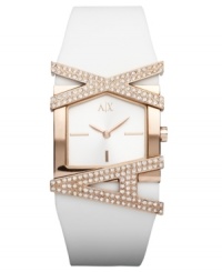 Brag about your impeccable style choices with this glitzy AX Armani Exchange watch. Brag about your impeccable style choices with this glitzy AX Armani Exchange watch.