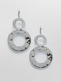 A chic and sleek style in hammered sterling silver drop design. Sterling silverDrop, about 2.1Hook backImported A chic and sleek style in hammered sterling silver drop design. Sterling silverDrop, about 2.1Hook backImported