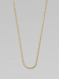 This 18k gold design is the perfect piece to wear with all your favorite pendants, amulets and enhancers. 18k goldLength, about 16 to 18 adjustableLobster clasp closureMade in Italy This 18k gold design is the perfect piece to wear with all your favorite pendants, amulets and enhancers. 18k goldLength, about 16 to 18 adjustableLobster clasp closureMade in Italy