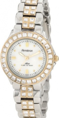 Armitron Women's 753689MPTT NOW Swarovski Crystal Accented Two-Tone Dress Watch Armitron Women's 753689MPTT NOW Swarovski Crystal Accented Two-Tone Dress Watch