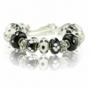 Xueyi Fashion Jewelry Adjustable Bracelet Never Fade And Anti-Allergy Color Black 016