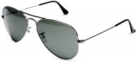 Ray Ban Sunglasses Aviator Large Metal RB3025 004/58 Gunmetal/Crystal Green Polarized, 55mm Ray Ban Sunglasses Aviator Large Metal RB3025 004/58 Gunmetal/Crystal Green Polarized, 55mm