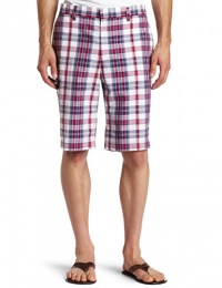 Kenneth Cole New York Mens Plaid Short,Sailor Blue Combo,31 Kenneth Cole New York Mens Plaid Short,Sailor Blue Combo,31