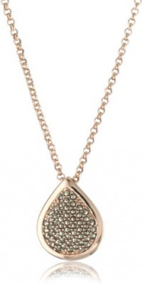 Judith Jack Sterling Silver and Rose Gold-Plated Tear Pendant Judith Jack Sterling Silver and Rose Gold-Plated Tear Pendant