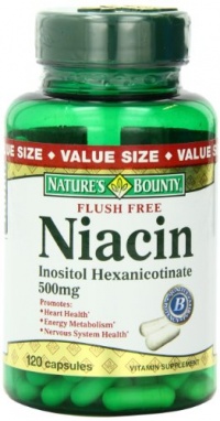 Nature's Bounty Flush Free Niacin 500 Mg, 120-Count Nature's Bounty Flush Free Niacin 500 Mg, 120-Count