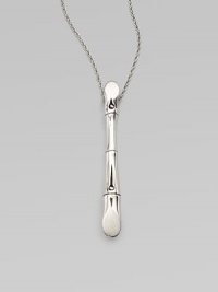 From the Bamboo Collection. An exquisite piece in sleek sterling silver with a nature-inspired design on a link chain. Sterling silverLength, about 16 to 18 adjustablePendant size, about 2¼Lobster clasp closureImported From the Bamboo Collection. An exquisite piece in sleek sterling silver with a nature-inspired design on a link chain. Sterling silverLength, about 16 to 18 adjustablePendant size, about 2¼Lobster clasp closureImported