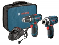 Bosch CLPK22-120 12-Volt Lithium-Ion 2-Tool Combo Kit (Drill/Driver and Impact Driver) with 2 Batteries, Charger and Case Bosch CLPK22-120 12-Volt Lithium-Ion 2-Tool Combo Kit (Drill/Driver and Impact Driver) with 2 Batteries, Charger and Case