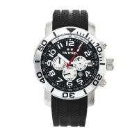 TW Steel Men's TW73 Grandeur Diver Black Rubber Chronograph Dial Watch TW Steel Men's TW73 Grandeur Diver Black Rubber Chronograph Dial Watch