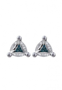 Effy Jewlery DiVersa Blue and White Diamond Earrings, .18 TCW Effy Jewlery DiVersa Blue and White Diamond Earrings, .18 TCW