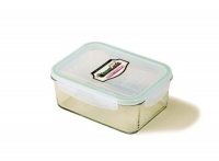 Kinetic Glass lock 37 Ounce Rectangular Glass Food Storage Container With Locking Lid Kinetic Glass lock 37 Ounce Rectangular Glass Food Storage Container With Locking Lid