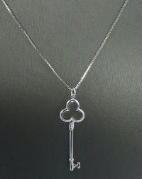 Sterling Silver Key Pendant 24 Necklace by Giani Bernini