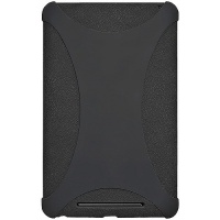 Amzer AMZ94381 Silicone Jelly Soft Skin Fit Case Cover for Asus Nexus 7, Google Nexus 7 - 1 Pack - Retail Packaging - Black