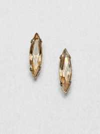 An elegant faceted marquis Swarovski crystal design. Swarovski crystalSize, about .5Sterling silver post backMade in USA An elegant faceted marquis Swarovski crystal design. Swarovski crystalSize, about .5Sterling silver post backMade in USA