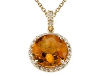 Genuine Citrine Pendant by Effy Collection® in 14 kt Yellow Gold LIFETIME WARRANTY Genuine Citrine Pendant by Effy Collection® in 14 kt Yellow Gold LIFETIME WARRANTY