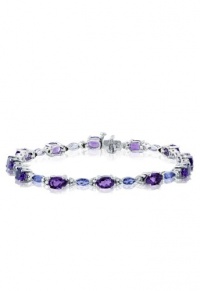 Effy Jewlery Tanzanite, Amethyst and Diamond Bracelet, 7.11 TCW Effy Jewlery Tanzanite, Amethyst and Diamond Bracelet, 7.11 TCW
