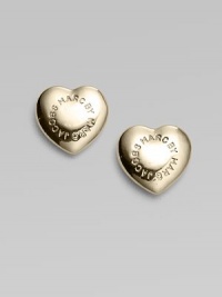 Gleaming and graceful, these domed hearts are etched with the designer's signature.Palladium and rhodium-plated brass Width, about ½ Sterling silver post back Imported Gleaming and graceful, these domed hearts are etched with the designer's signature.Palladium and rhodium-plated brass Width, about ½ Sterling silver post back Imported