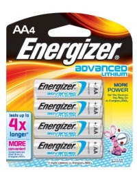 Energizer Advanced Lithium AA Battery 4 Pack Energizer Advanced Lithium AA Battery 4 Pack