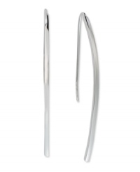Dramatic drops. Touch of Silver's polished earrings come in silver-plated brass with a sterling silver ear finding for sensitive ears. Approximate drop: 2 inches. Dramatic drops. Touch of Silver's polished earrings come in silver-plated brass with a sterling silver ear finding for sensitive ears. Approximate drop: 2 inches.