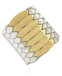 Vince Camuto Two Tone Snake Texture Cuff Bracelet