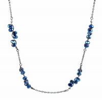 Charter Club Hematite-Tone Blue StrikeZone Bead 36 Necklace Charter Club Hematite-Tone Blue StrikeZone Bead 36 Necklace
