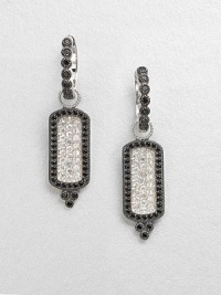 A study in glittering, high-contrasts with rich spinel, sparkling white sapphires and black diamonds in sterling silver.White sapphireSpinelDiamonds, .05 tcwSterling silverSize, 1.18Ring baleImported Please note: Earrings sold separately. A study in glittering, high-contrasts with rich spinel, sparkling white sapphires and black diamonds in sterling silver.White sapphireSpinelDiamonds, .05 tcwSterling silverSize, 1.18Ring baleImported Please note: Earrings sold separately.