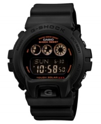 Built to last, dressed to impress. This G-Shock watch is a shock-resistant design, strengthened by durable resin. Built to last, dressed to impress. This G-Shock watch is a shock-resistant design, strengthened by durable resin.