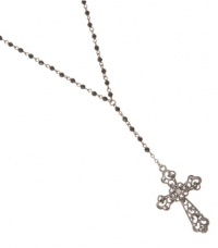 G by GUESS Hematite Rosary Necklace, HEMATITE G by GUESS Hematite Rosary Necklace, HEMATITE