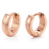 Unique Mens Stainless Steel Hoop Earrings Jewelry Rose Gold Unique Mens Stainless Steel Hoop Earrings Jewelry Rose Gold