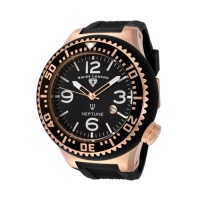 Swiss Legend Men's 21818P-RG-01 Neptune Black Dial Black Silicone Watch Swiss Legend Men's 21818P-RG-01 Neptune Black Dial Black Silicone Watch