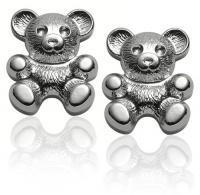 Sterling Silver Children's Teddy Bear Earrings