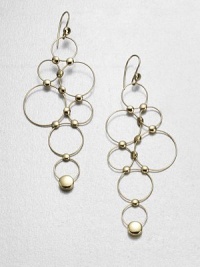 From the Regitze Gold Collection. Delicate open loops connected by golden studs create the look of clustered bubbles in this delicate drop design.18k yellow goldDrop, about 3Ear wireImported From the Regitze Gold Collection. Delicate open loops connected by golden studs create the look of clustered bubbles in this delicate drop design.18k yellow goldDrop, about 3Ear wireImported