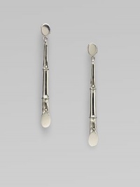 From the Bamboo Collection. An elegant style in sleek sterling silver with a nature-inspired design. Sterling silverDrop, about 2½Post backImported From the Bamboo Collection. An elegant style in sleek sterling silver with a nature-inspired design. Sterling silverDrop, about 2½Post backImported