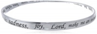 Sterling Silver Where There Is Sadness, Joy , Lord Make Me An Instrument Of Your Peace Bangle Bracelet Sterling Silver Where There Is Sadness, Joy , Lord Make Me An Instrument Of Your Peace Bangle Bracelet
