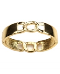 Get linked in. This AK Anne Klein stretch bracelet is a sleek creation, crafted in gold-tone mixed metal with link detail. The stretch design lets it slip on and off the wrist with ease. Approximate diameter: 2-1/4 inches. Get linked in. This AK Anne Klein stretch bracelet is a sleek creation, crafted in gold-tone mixed metal with link detail. The stretch design lets it slip on and off the wrist with ease. Approximate diameter: 2-1/4 inches.