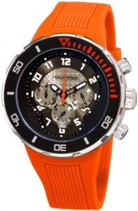 Philip Stein Men's 33-XBOGR-RO Active Orange Rubber Strap Watch Philip Stein Men's 33-XBOGR-RO Active Orange Rubber Strap Watch