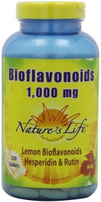 Nature's Life Bioflavonoids Tablets, Lemon, 1000 Mg, 250 Count Nature's Life Bioflavonoids Tablets, Lemon, 1000 Mg, 250 Count