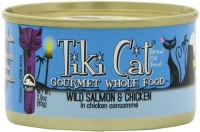 TIKI Cat Napili Wild Salmon & Chicken in Chicken Consomme (Pack of 12 2.8 Ounce Cans) TIKI Cat Napili Wild Salmon & Chicken in Chicken Consomme (Pack of 12 2.8 Ounce Cans)