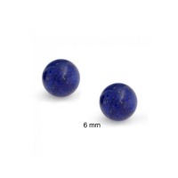 Bling Jewelry Sterling Silver Round Lapis Gemstone Unisex Ball Stud Earrings 6mm Bling Jewelry Sterling Silver Round Lapis Gemstone Unisex Ball Stud Earrings 6mm