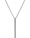 Melissa Joy Manning Mixed Metals Black Diamonds Long Stick Necklace