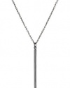 Melissa Joy Manning Mixed Metals Black Diamonds Long Stick Necklace