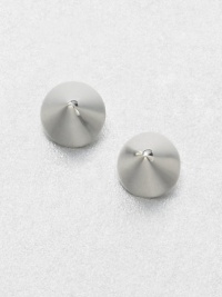 From the Mini Collection. Simple geometric cone-shaped studs add subtle shimmer and architectural elegance.Silverplated brassDiameter, about ½Sterling silver post backMade in USA From the Mini Collection. Simple geometric cone-shaped studs add subtle shimmer and architectural elegance.Silverplated brassDiameter, about ½Sterling silver post backMade in USA