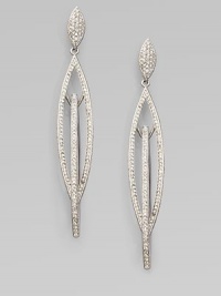 EXCLUSIVELY AT SAKS. An elegant, curvaceous creation of sparkling crystals.Crystal Rhodium plated Drop, about 3 Post and clutch backs Imported EXCLUSIVELY AT SAKS. An elegant, curvaceous creation of sparkling crystals.Crystal Rhodium plated Drop, about 3 Post and clutch backs Imported